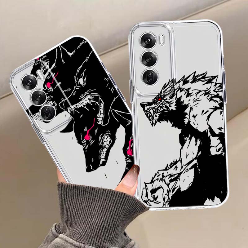 Oppo A78 - غطاء هاتف بتصميم ذئب شرير من