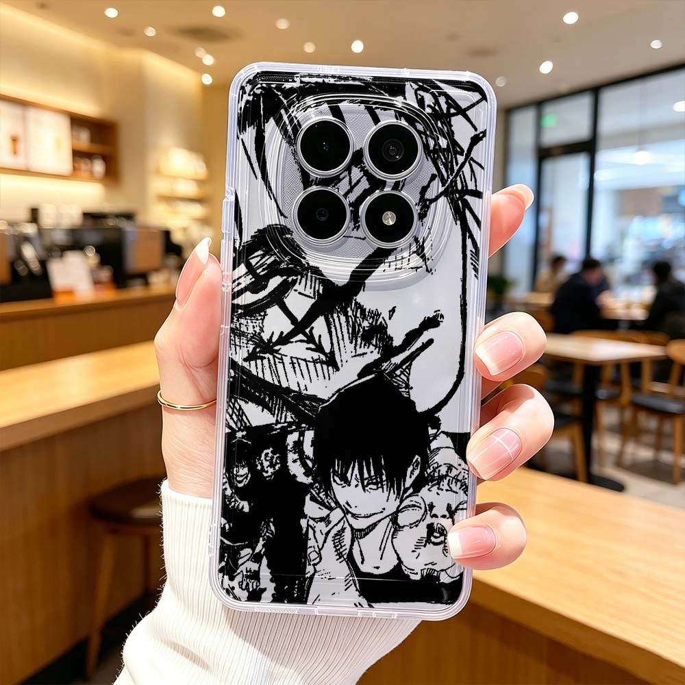 Xiaomi Poco X6 - غطاء هاتف شفاف واقي أنيق من